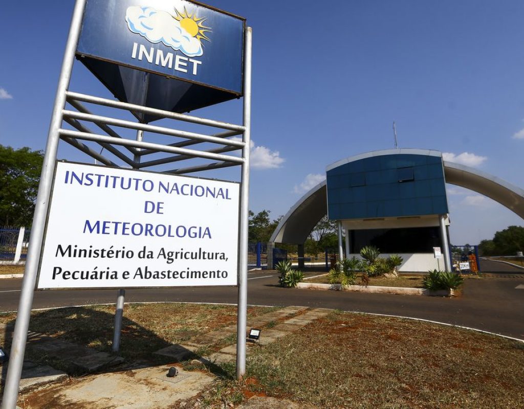 Fachada do instituto nacional de meteorologia (INMET), em Brasília.