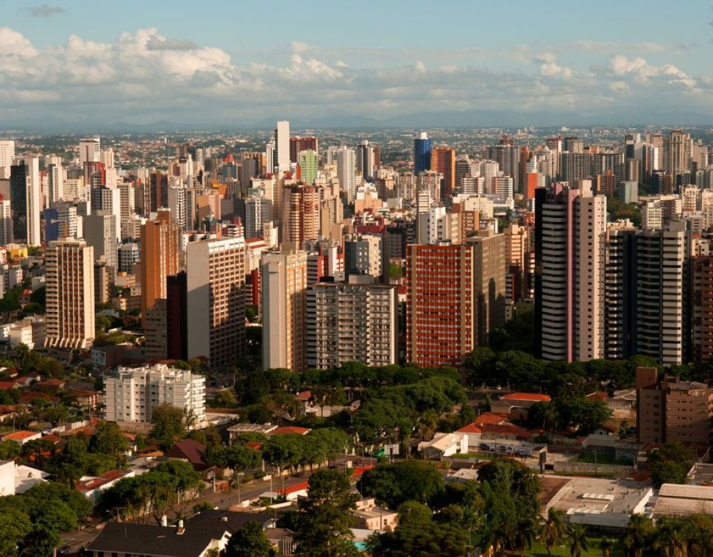 Paisagens da torre panoramica,Curitiba,Paraná