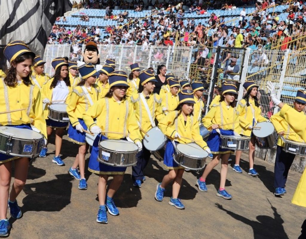 As fanfarras das escolas municipais irão participar do desfile cívico de 7 de Setembro