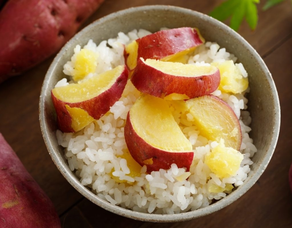 Japanese,Mixed,Rice,With,Sweet,Potato