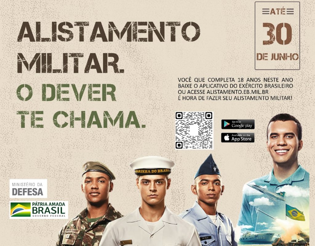 Cartaz alistamento militar