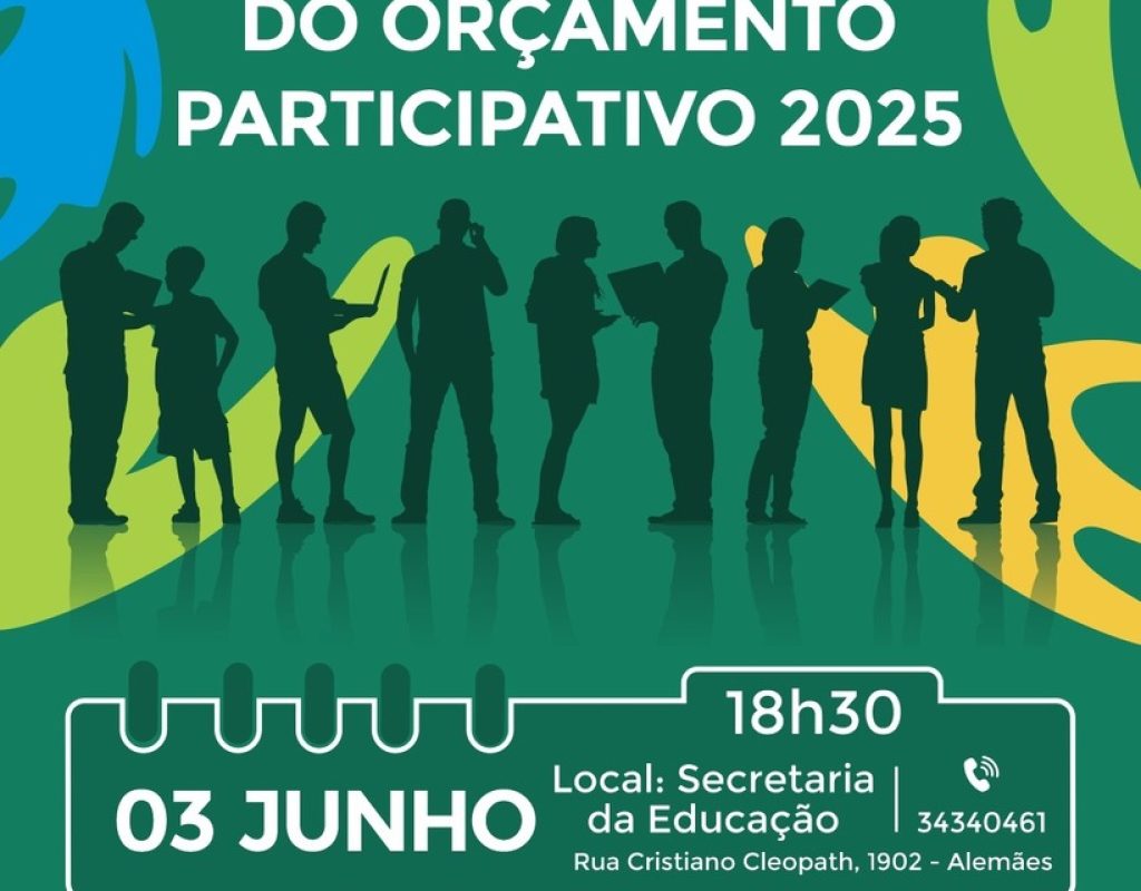 Cartaz de convite ao lançamento do orçamento participativo 2025 (1)