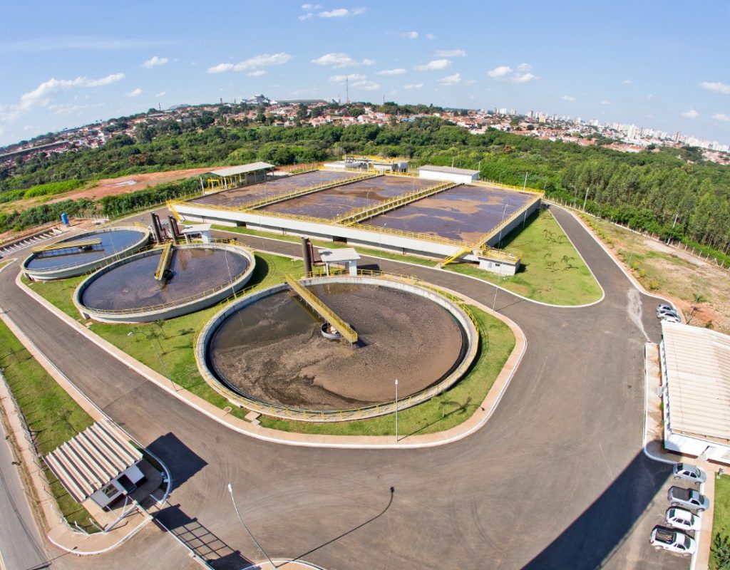 ETE Ponte do Caixão é uma das quatro maiores estaçãoes de tratamento de esgoto de Piracicaba