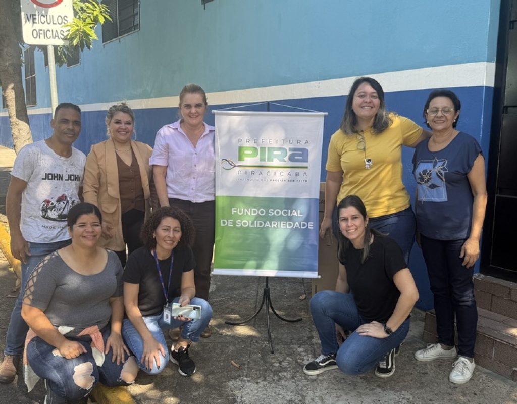 Equipe do Fundo Social durante o Dia D, realizado no último sábado
