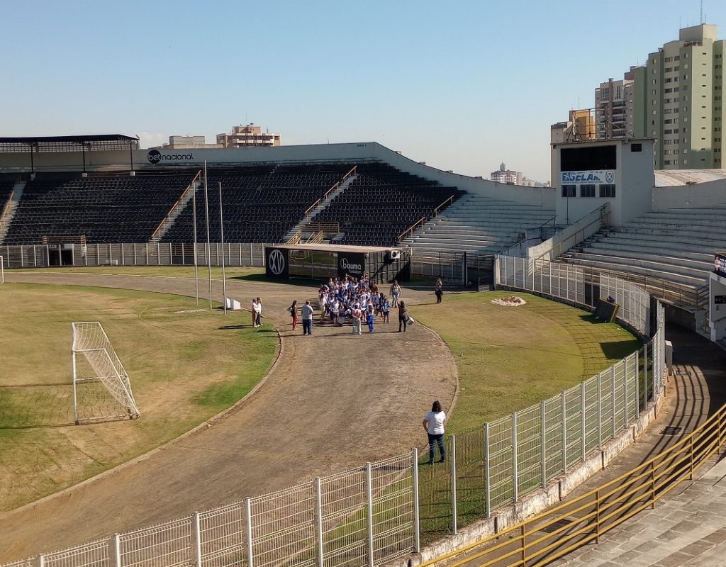 O ensaio técnico ocorreu no Estádio Barão de Serra Negra, onde será relizado o desfile cívico esse ano