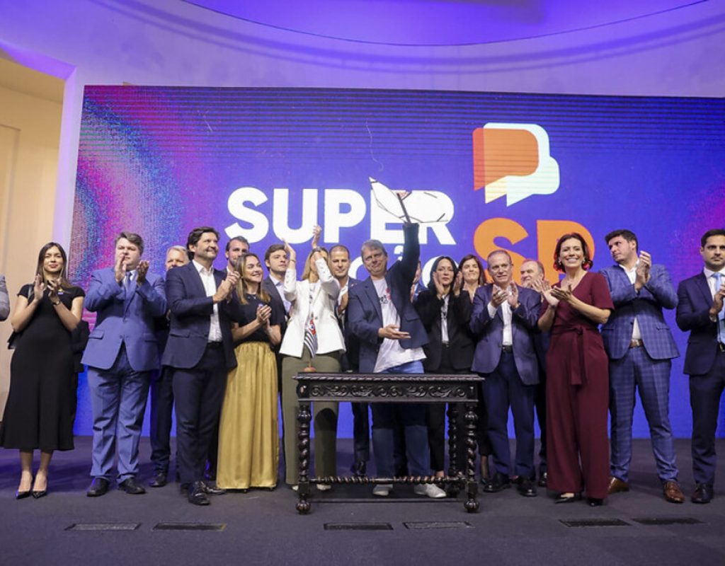 O lançamento do programa SuperAção foi realizado no Palácio dos Bandeirantes, em São Paulo
