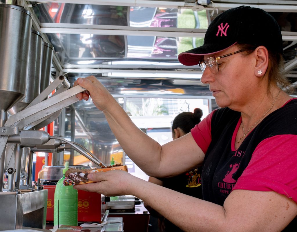 Os churros são uma das atrações do Empreenda Pira