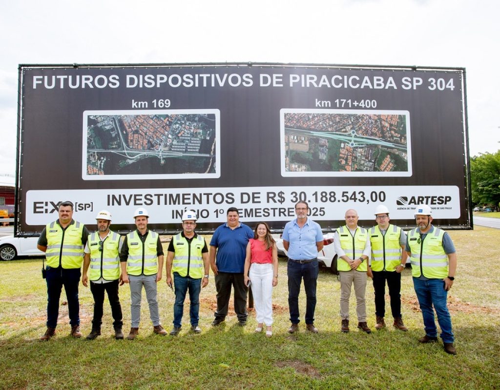 Prefeito Luciano Almeida e secretária Jane Franco receberam representantes da Eixo para oficializar anúncio do início das obras. (Foto: Divulgação)