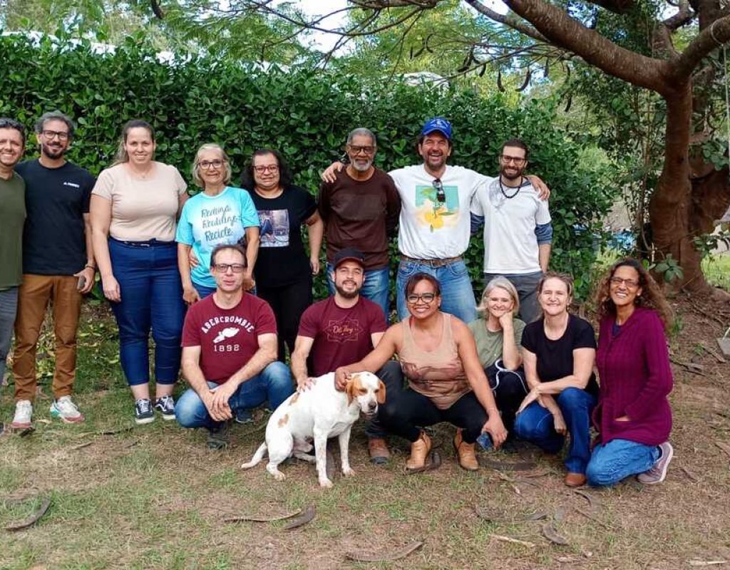 Primeira aula prática do grupo foi na chácara Catavento, situada no bairro Tupi