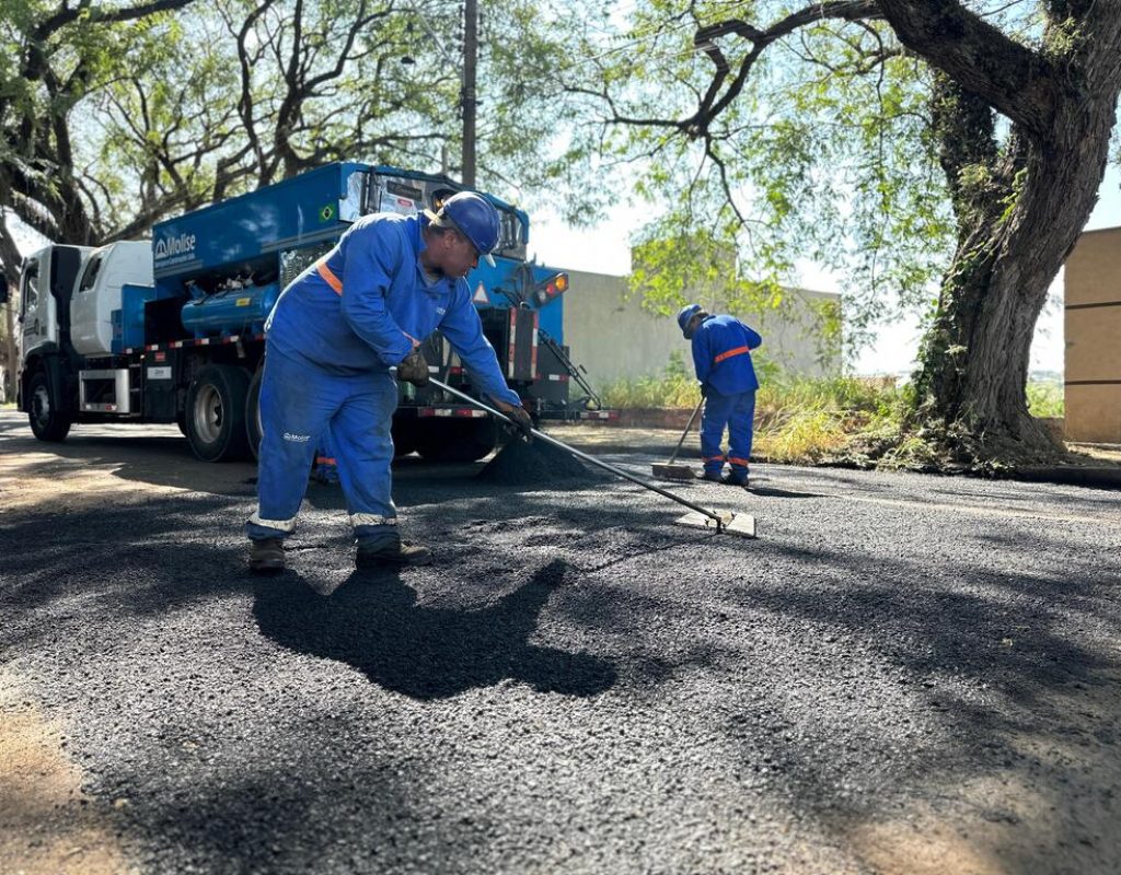 Foto: Rua José Pires Godoy, no Santa Rosa, foi uma das vias atendidas na semana passada